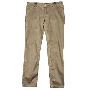 Prana Kara Straight Leg Pants Womens 18 36 Organic Cotton Stretch Outdoor Casual